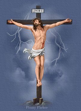 Crucifixion graphic for At Calvary