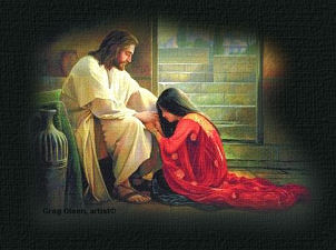 Jesus and Mary graphic for His Healing Love