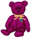 Maroon Teddy Bear graphic for He's Got the Whole World in His Hands