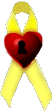 Tie a Yellow Ribbon Heart graphic